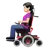 Woman In Motorized Wheelchair: Light Skin Tone