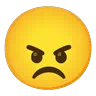 ใบหน้าโกรธ Emoji 😠 image - Google Noto Color Animated style