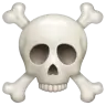 Emoji Teschio e ossa incrociate ☠ image - WhatsApp style