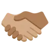 Handshake: Medium Skin Tone, Medium-Dark Skin Tone Emoji 🫱🏽‍🫲🏾 image - Twitter / X (Twemoji) style