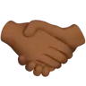 Handshake: Medium-Dark Skin Tone Emoji 🤝🏾 image - Apple style