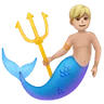 Merman: Medium-Light Skin Tone Emoji 🧜🏼‍♂️ image - Samsung style