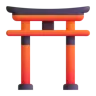 Shinto-Schrein Emoji ⛩ image - Microsoft 3D Fluent style