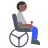 Person In Motorized Wheelchair: Medium-Dark Skin Tone