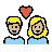 Couple With Heart: Medium-Light Skin Tone