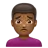 Man Frowning: Medium-Dark Skin Tone