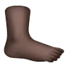 Foot: Dark Skin Tone Emoji 🦶🏿 image - Samsung style