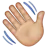 Waving Hand: Medium-Light Skin Tone