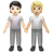 People Holding Hands: Light Skin Tone, Medium-Light Skin Tone