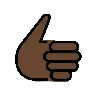 Thumbs Up: Dark Skin Tone Emoji 👍🏿 image - OpenMoji style