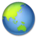Globe Showing Asia-Australia