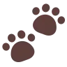 Emoji Stampe della zampa 🐾 image - Tossface style
