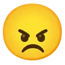 ใบหน้าโกรธ Emoji 😠 image - Google Noto Color style