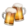 Klirren Bierkrüge Emoji 🍻 image - Apple style