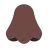 Nose: Dark Skin Tone