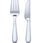 Fork And Knife Emoji 🍴 image - Facebook Meta style