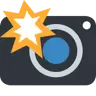 กล้องพร้อมแฟลช Emoji 📸 image - Twitter / X (Twemoji) style