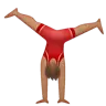 Person Cartwheeling: Medium Skin Tone Emoji 🤸🏽 image - WhatsApp style