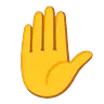Raised Hand Emoji ✋ image - Google Noto Color Animated style