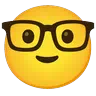 İnek yüzü Emoji 🤓 image - Google Noto Color Animated style
