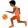 Person Bouncing Ball: Dark Skin Tone Emoji ⛹🏿 image - Twitter / X (Twemoji) style