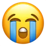 Loudly Crying Face Emoji 😭 image - Apple style