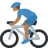 Man Biking: Medium-Dark Skin Tone