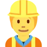 Эмодзи Строитель 👷 image - Twitter / X (Twemoji) style