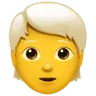 Person: White Hair Emoji 🧑‍🦳 image - Apple style