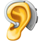 Ear With Hearing Aid Emoji 🦻 image - Facebook Meta style