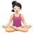 Woman In Lotus Position: Light Skin Tone