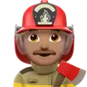 Man Firefighter: Medium Skin Tone Emoji 👨🏽‍🚒 image - Apple style