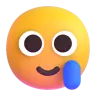 Emoji Față zâmbitoare cu lacrimă 🥲 image - Microsoft 3D Fluent style