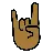 Sign Of The Horns: Medium-Dark Skin Tone