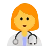 Woman Health Worker Emoji 👩‍⚕️ image - Tossface style
