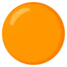 大きなオレンジ色の円 Emoji 🟠 image - Google Noto Color style