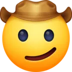 Visage avec chapeau de cowboy Emoji 🤠 image - Facebook Meta style