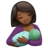 Breast-Feeding: Medium-Dark Skin Tone Emoji 🤱🏾 image - Apple style