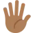 Hand With Fingers Splayed: Medium-Dark Skin Tone