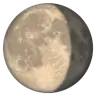 สัญลักษณ์ดวงจันทร์ Gibbous Emoji 🌖 image - WhatsApp style