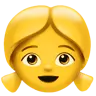 สาว Emoji 👧 image - Apple style
