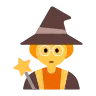 Woman Mage Emoji 🧙‍♀️ image - Tossface style
