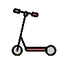 Emoji Scooter 🛴 image - OpenMoji style