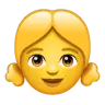 สาว Emoji 👧 image - WhatsApp style