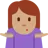 Woman Shrugging: Medium Skin Tone
