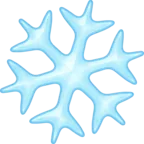 Snowflake Emoji ❄ image - Facebook Meta style