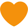 Orange Heart Emoji 🧡 image - Twitter / X (Twemoji) style