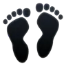 Fußabdrücke Emoji 👣 image - WhatsApp style
