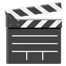 Clapper Board Emoji 🎬 image - Google Noto Color Animated style