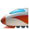 Emoji Treno ad alta velocità con Bullet Nose 🚅 image - WhatsApp style